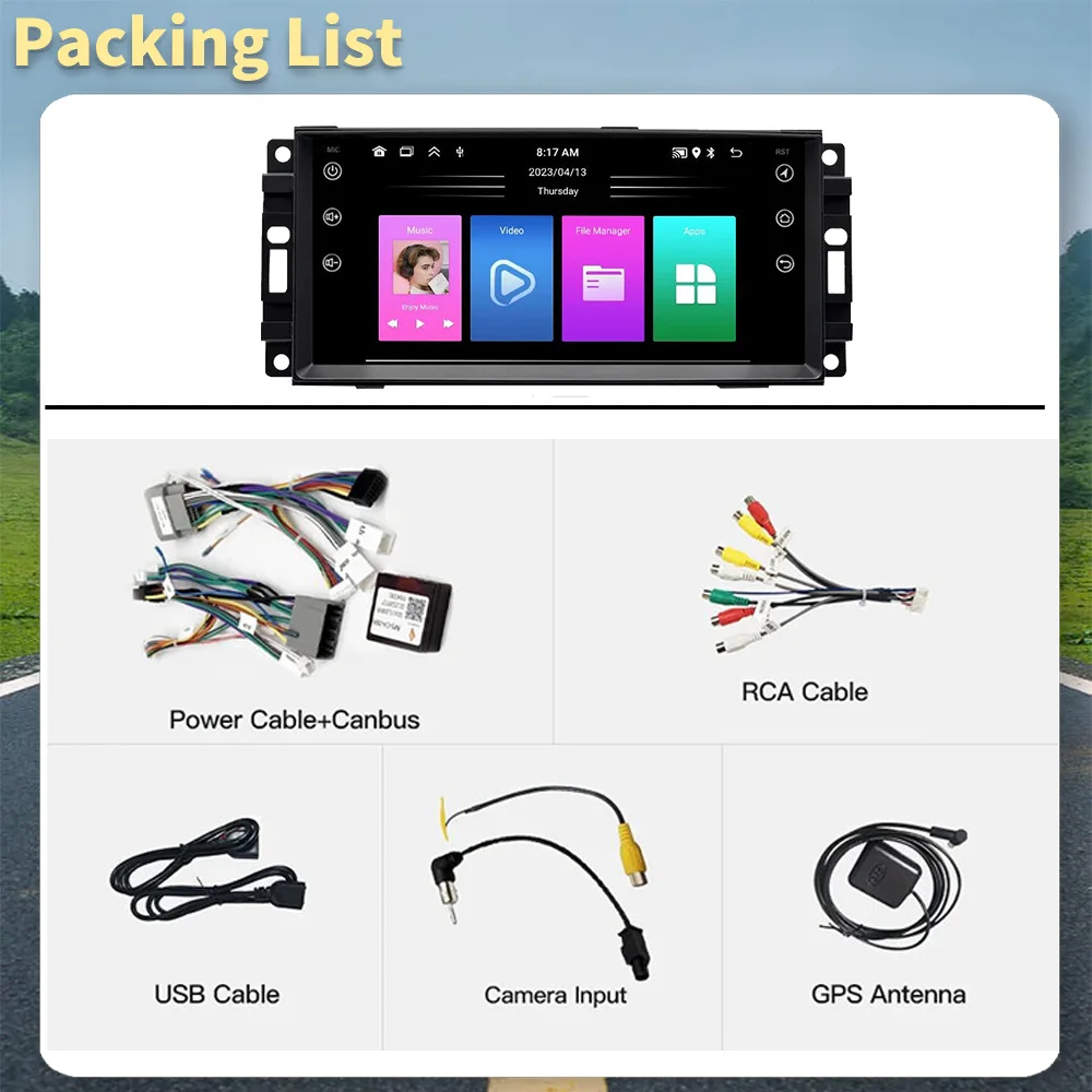 For Dodge Journey 2008-2011 Carplay Radio Stereo Head Unit 1 Din 7" Screen Android Car Multimedia GPS Navigation Autoradio view 5