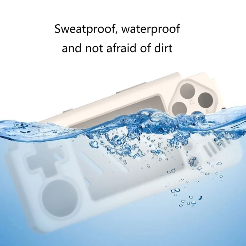 

For MIYOO A30 Silicone Protective Case Waterproof Dustproof Shockproof Cover for Handheld Gaming Console Anti-Scratch Durable
