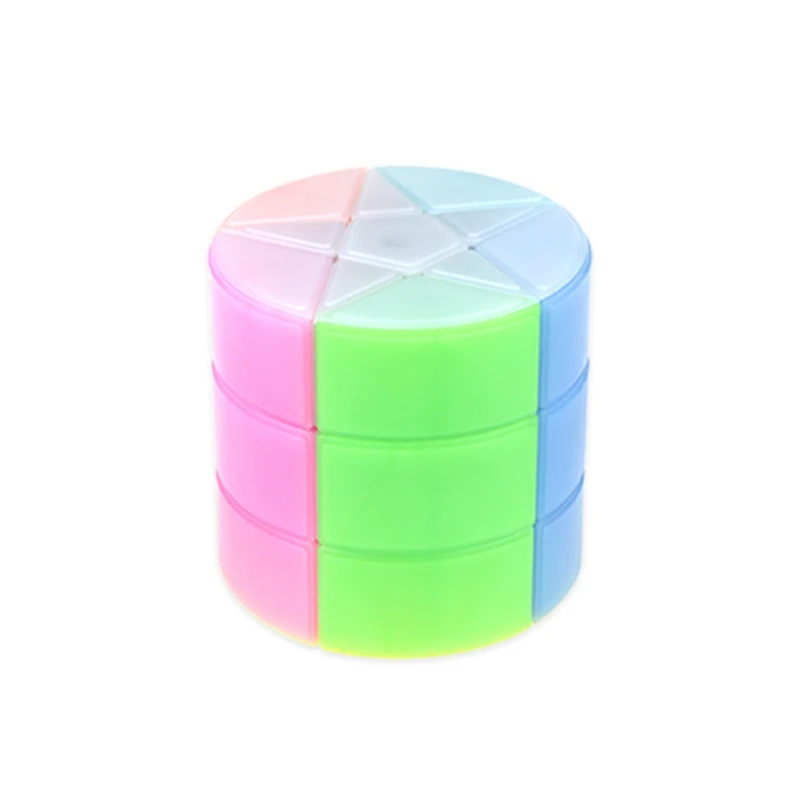 Yongjun YJ Colorful Five Pointed Star Cube Cylindrical Speed Magic Cubes For Childrens Educational Toys