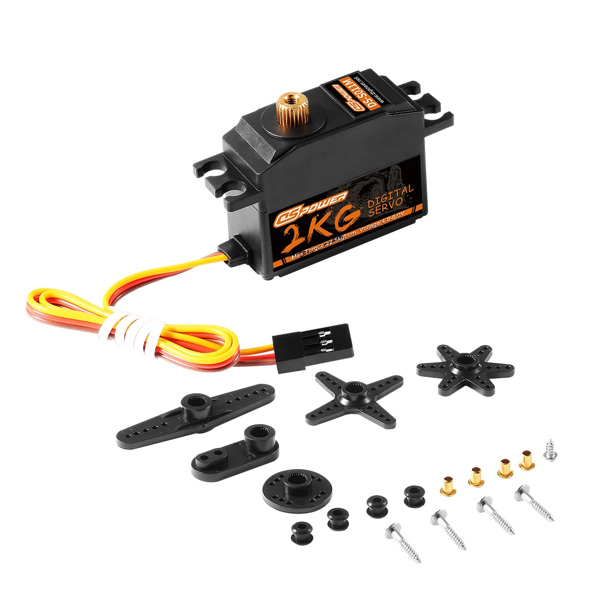 DSpower 2KG Metal Gear Servo Digital servi impermeabile per 144001 12428 124018 mn99s mn86 1/12 RC auto elicottero aereo barca