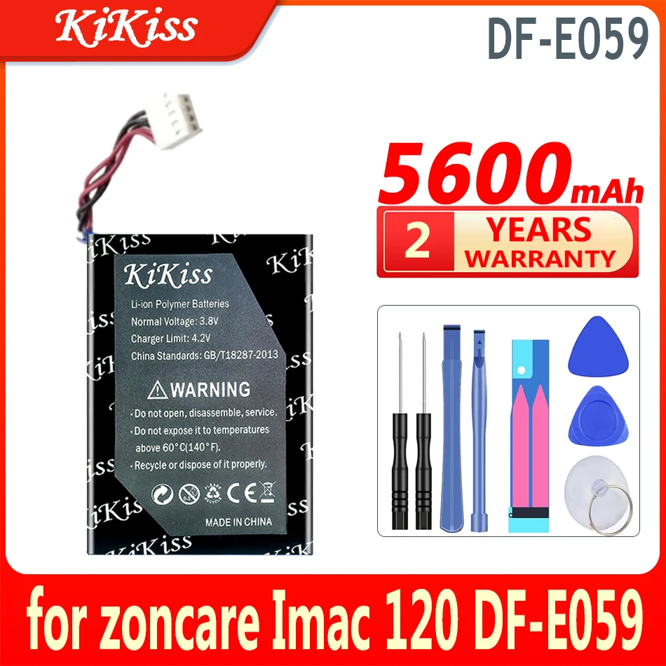 

5600mAh KiKiss Аккумулятор для zoncare Imac 120 DF-E059 ICR18650 14,8 V Digital multi-channel аппарат электрокардиограмма