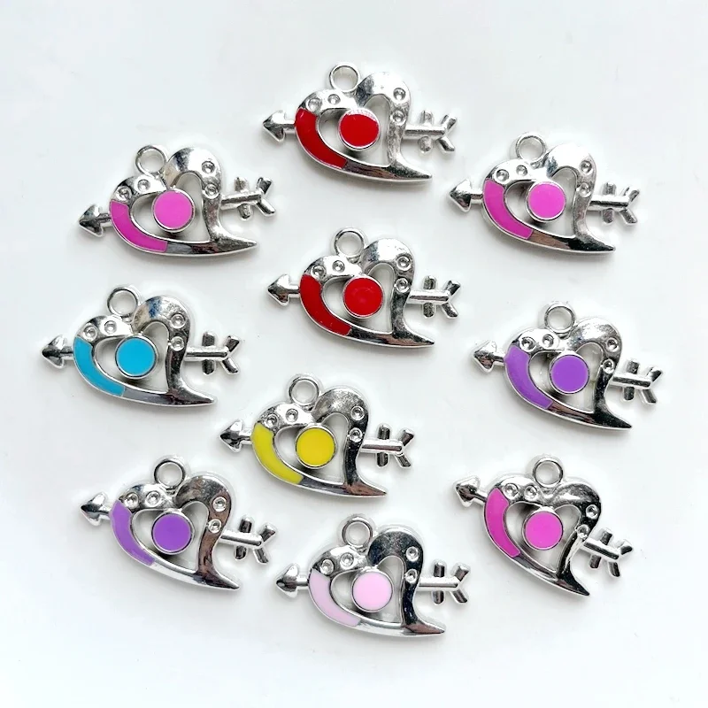 10pcs randomly mixed Posiliac Wind Cupid Arrow Pendant diy  Jewelry Decorative accessories Earrings Bracelet beaded decoration