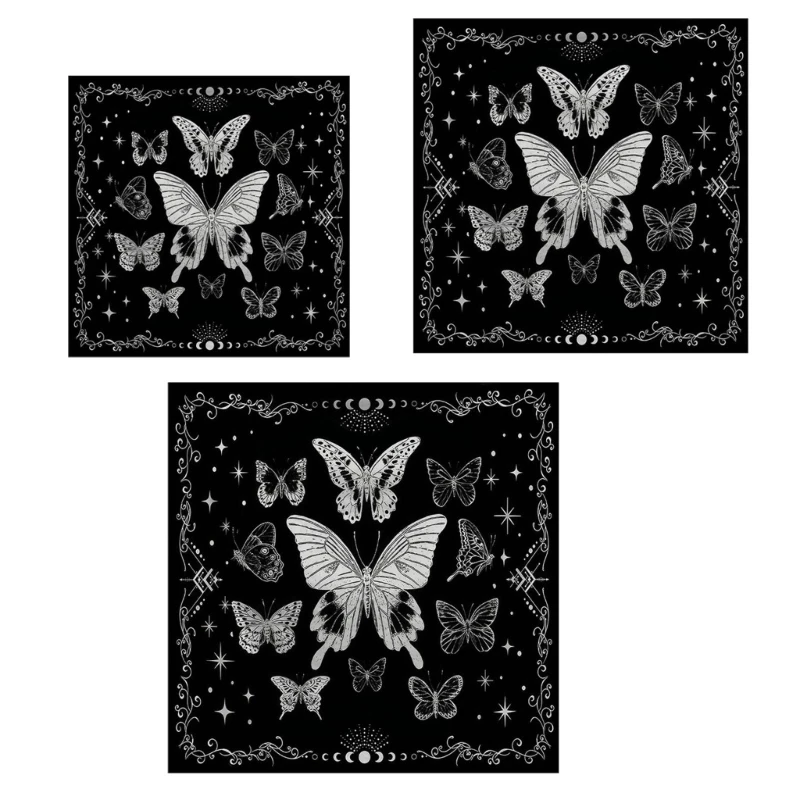 Tarots Card Tablecloth Butterfly Divinations Tapestry Witchcrafts Supplies