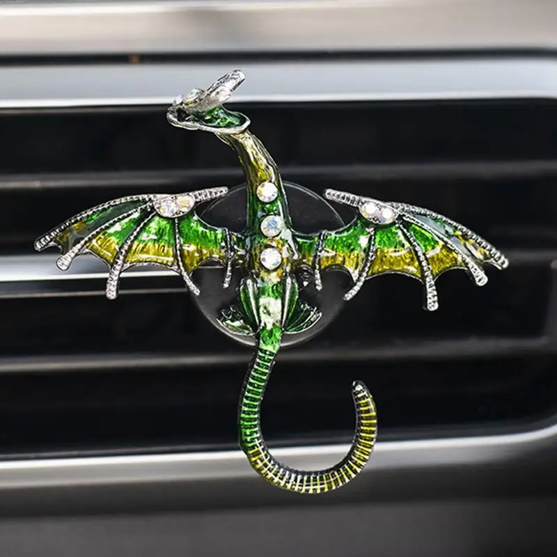 Dragon Car Air Freshener Clip Little Flying Dragon Vent Clip Diffuser Car Fragrance Diffuser Alloy Design In Dazzling Colors