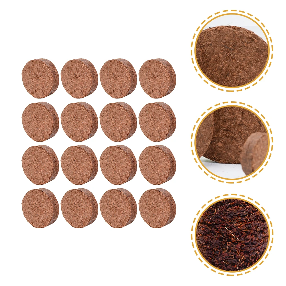 

20pcs Nutrient Blocks Compressed Plant For Gardening Seedling Nursery Potting Cultivation Fertilizer Planting Soil Block