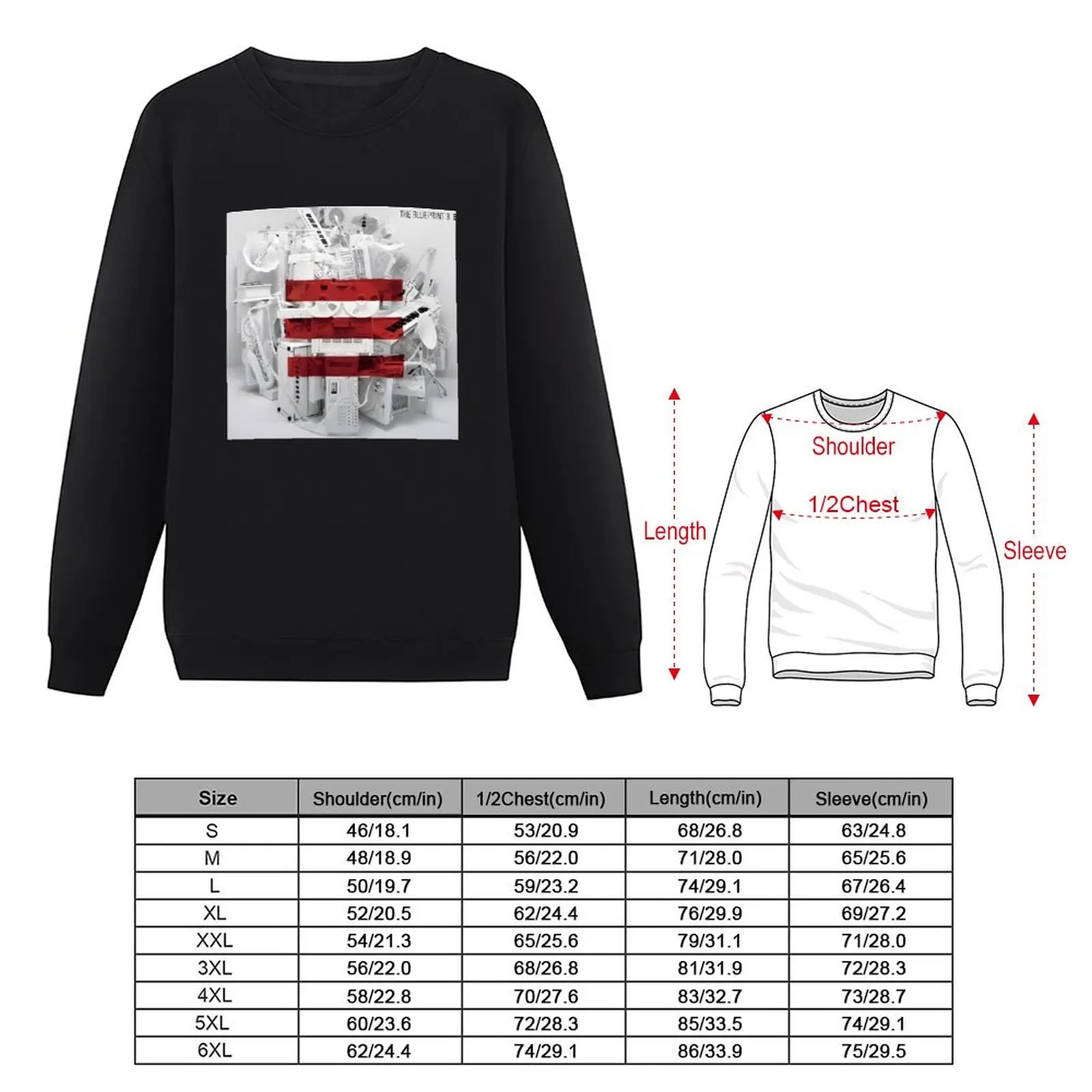 Album The Blueprint 3 Pullover Hoodie men's clothes autumn clothes sweatshirts for men