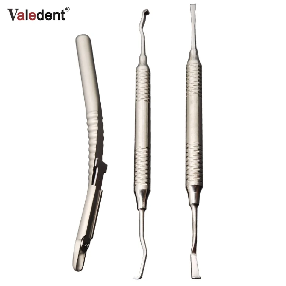 Dental Implant Autologous Bone Chip Collector Straight Bending Scraper Cortical Bone Scraper Bone Scraper Blade Bone Planer Oral