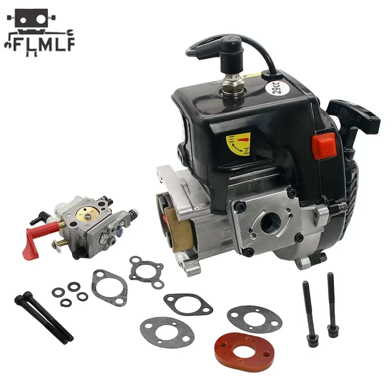 FLMLF-Moteur de boîtier de roseaux compétitif, pièces Redcat GoPed, 4 boulons, 29CC, 32CC, PRO, 1/5 Rc, Hpi, Rofun, NOReckan, Baja, LOSI, MCD, DBXL, FG