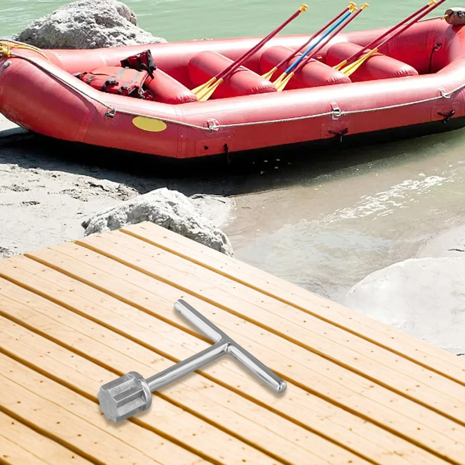 

Marine Applications Silver Marine Wrench Key Multifunctional Boat Tool Hatch Cover Function Marine Environment Use