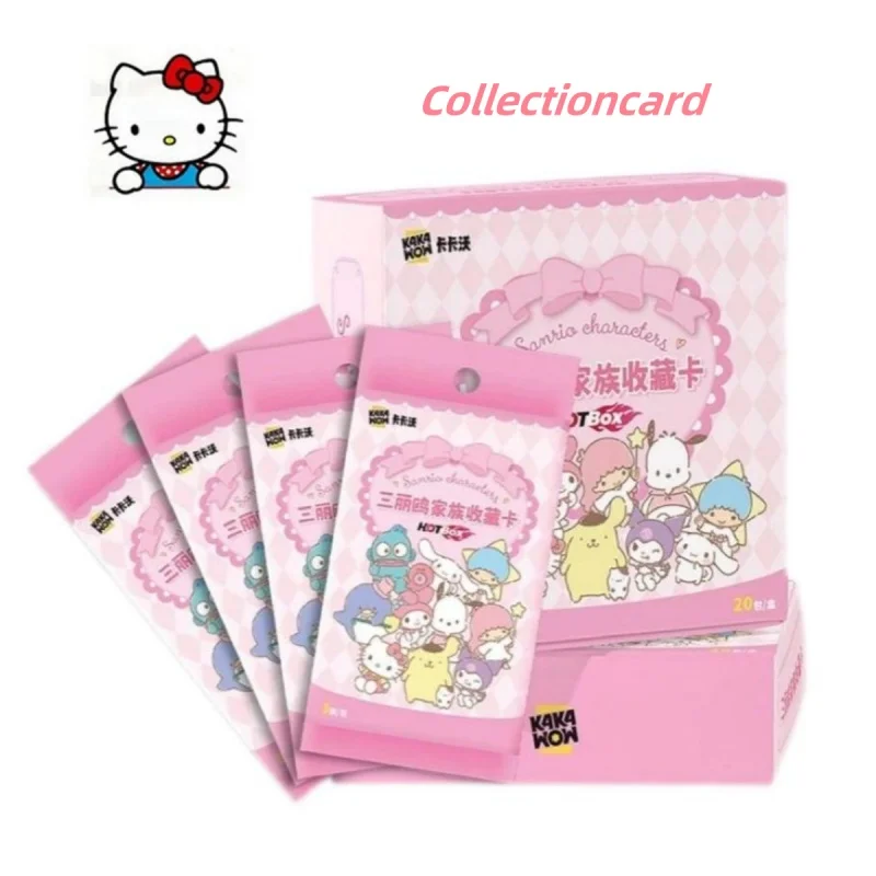 hello kitty Sanrio family series collectible cards kuromi HOTBOX trendy card single card anime children\'s birthday gift