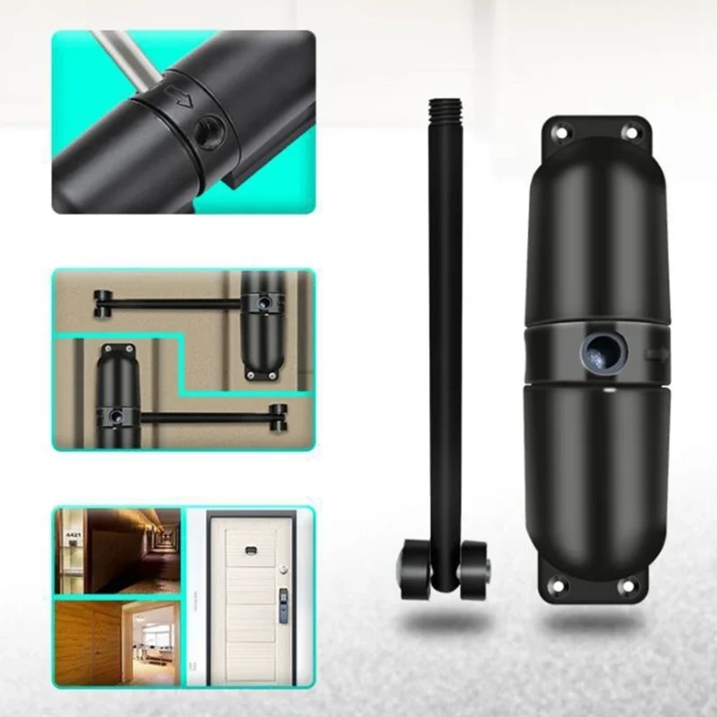 Cửa đóng tự động Cửa đóng lò xo toàn Bề mặt bản lề đóng cửa có thể điều chỉnh được gắn Cửa đóng cửa lò xo tự động