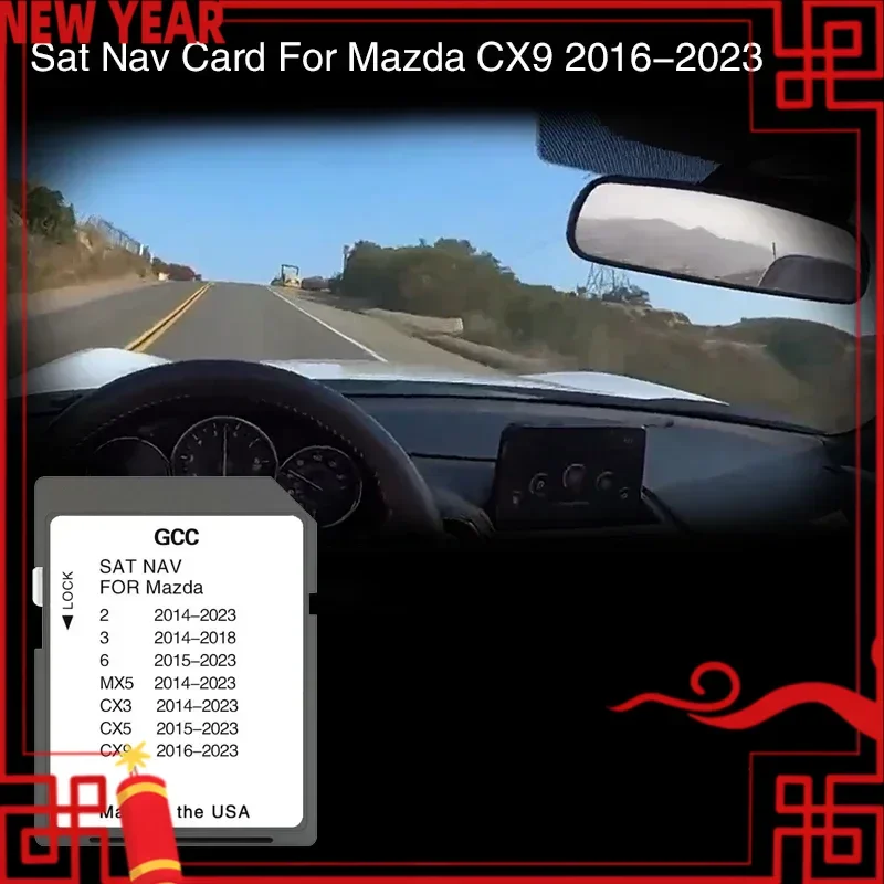 

Совместим с Mazda CX9 от 2016 до 2023 года, GPS SD-карта, навигация, 8 ГБ, чехол GCC, Ближний Восток, Оман, Jordan