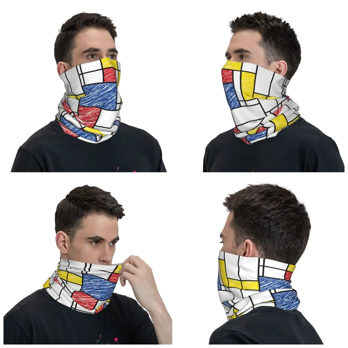 Minimalist Modern Art Bandana Neck Cover Printed Geometric Geometry Mask Scarf Cycling Scarf Hiking Unisex Adult Winter