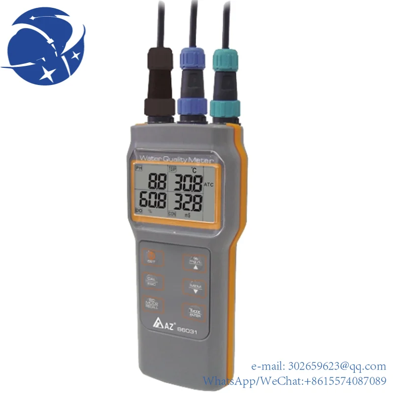 

yyhcAZ86031 the Water Quality Meter Portable Dissolved Oxygen Tester TDS PH DO , Conductivity Salinity .