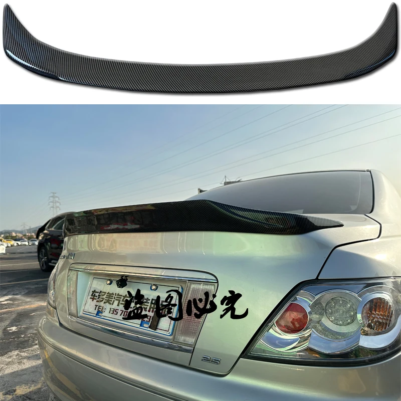 Trunk Spoiler Carbon Fiber Type ING Car Rear Trunk Wing Refit Accessories Spoiler For Toyota Mark X Reiz 2005 - 2009