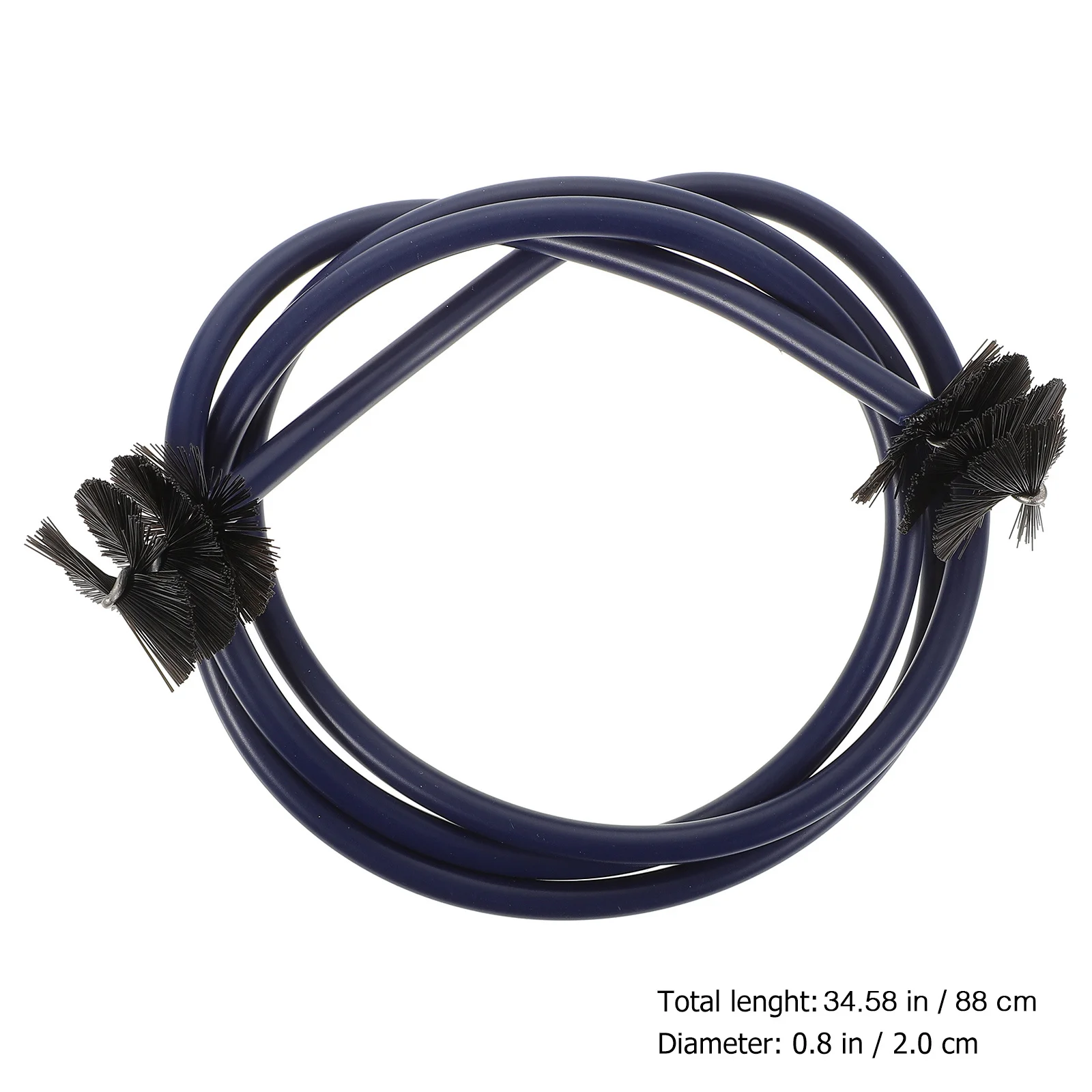 مجموعة واحدة من ملحقات البوق، فرشاة مدببة باللون الأزرق الداكن، مجموعة تنظيف البوق الصديقة للبيئة، فرشاة مدببة