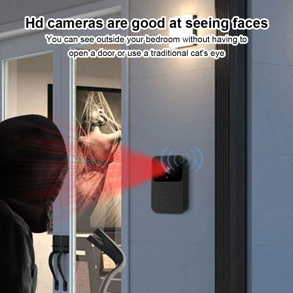 Doorbell Video Intercom Camera Inteligente Wireless Door Bell Night Vision with Screen for Security Smart Home Apartmen