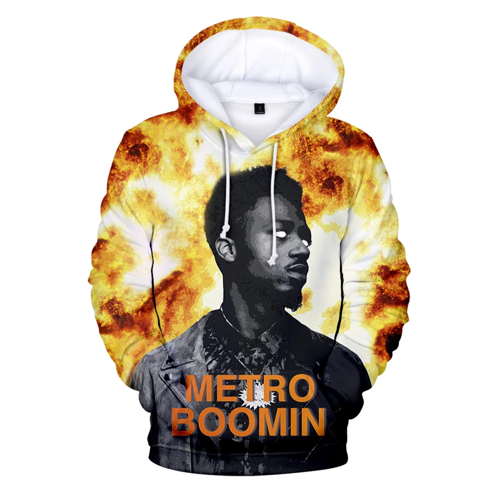 Sweat à capuche à manches longues Metro Boomin pour hommes et femmes, sweat-shirt Hip Hop, style décontracté américain, vêtements 3D, livraison gratuite