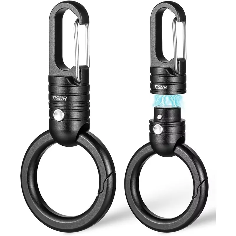 Magnetic Quick Release Carabiner Keychain Detachable Key Rings Portable EDC Key Holder Heavy Duty Key Organizer for Outdoor