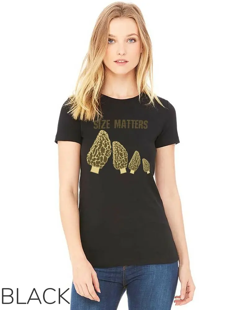 Size Matters Morel Mushroom Shirt Mushrooms Morel - Unisex Form T-Shirt