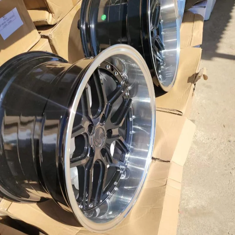 

Popular Design 18x95 18x105 Pcd 5x1143 Alloy Cast Process Gloss Black Auto Deep Lip Wheels Rims