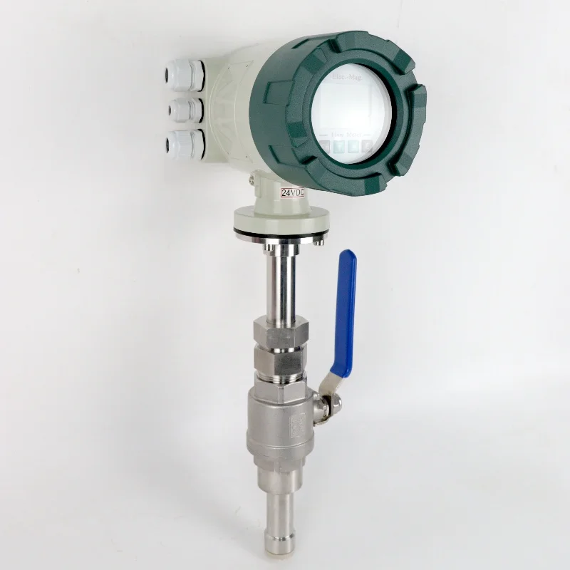 Plug-in acid flowmeter 420mA hydropower flowmeter IP65 waterproof food grade sewage flowmeter