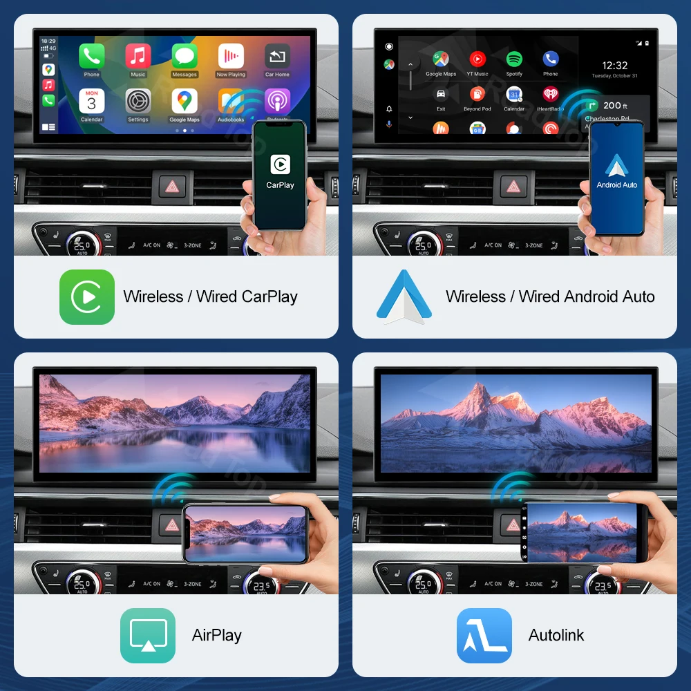 12.3inch Multimedia Display Touch Screen For Audi A4 S4 A5 S5 2014-2019 Airplay Miracast Function Wireless Carplay Android Auto - Image 5
