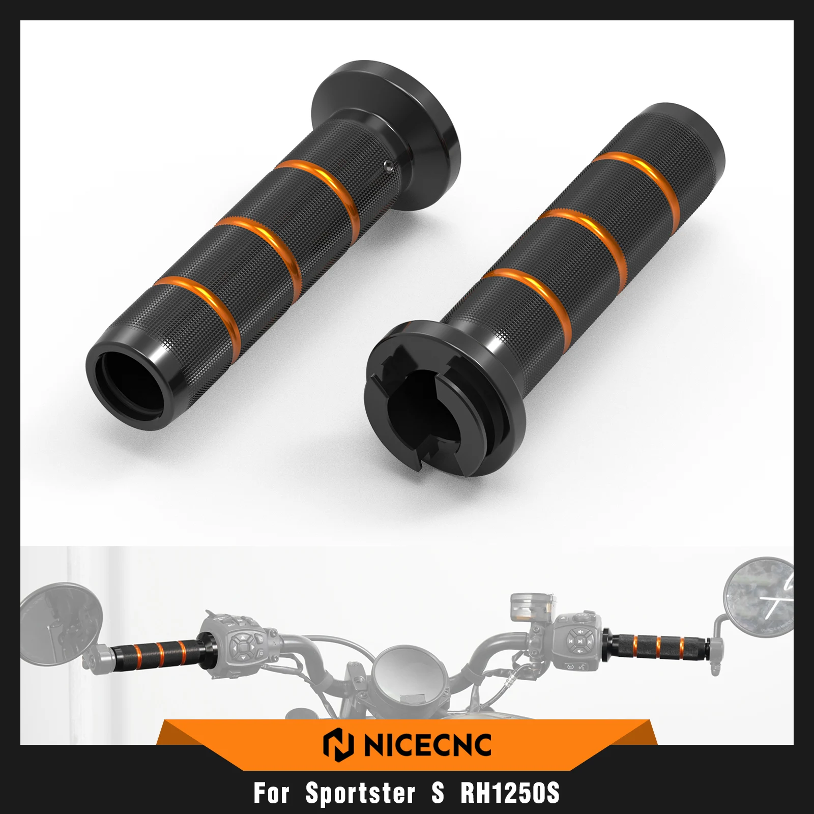 

For Harley Sportster S RH1250S 2021-2024 Hand Grips Pan America 1250 RA1250 Special RA1250S 2021-2024 Nightster RH975 RH975S