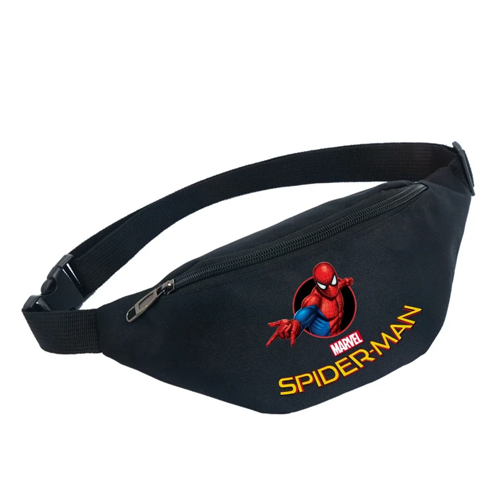 Marvels Spidermans Waist Bags for Women Men Sport Climb Waist Bag Shoulder Crossbody Chest Bags Handbags Messenger Belt Bags