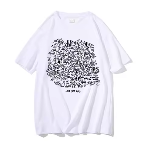 Singer Mac Demarco This Old Dog Album Graphic Print Tshirt Men's Fashion Pop Music T Shirts Men Women Casual Oversized T-shirts