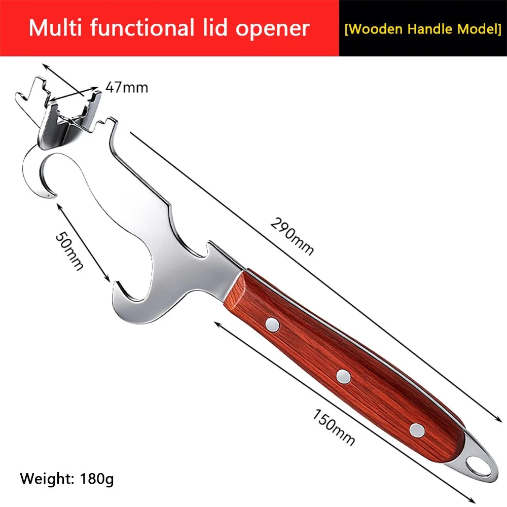 Universal Large Opening Paint Can Opener Labor Saving Stainless Steel Bucket Lid Wrench Thickened Design Heavy Duty