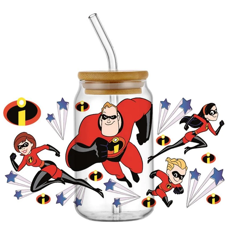 UV DTF Transfers Stickers Miniso The Incredibles Transfer Printing UV DTF transfers for Cups Wraps Bulk DTF Wraps Glass Decals