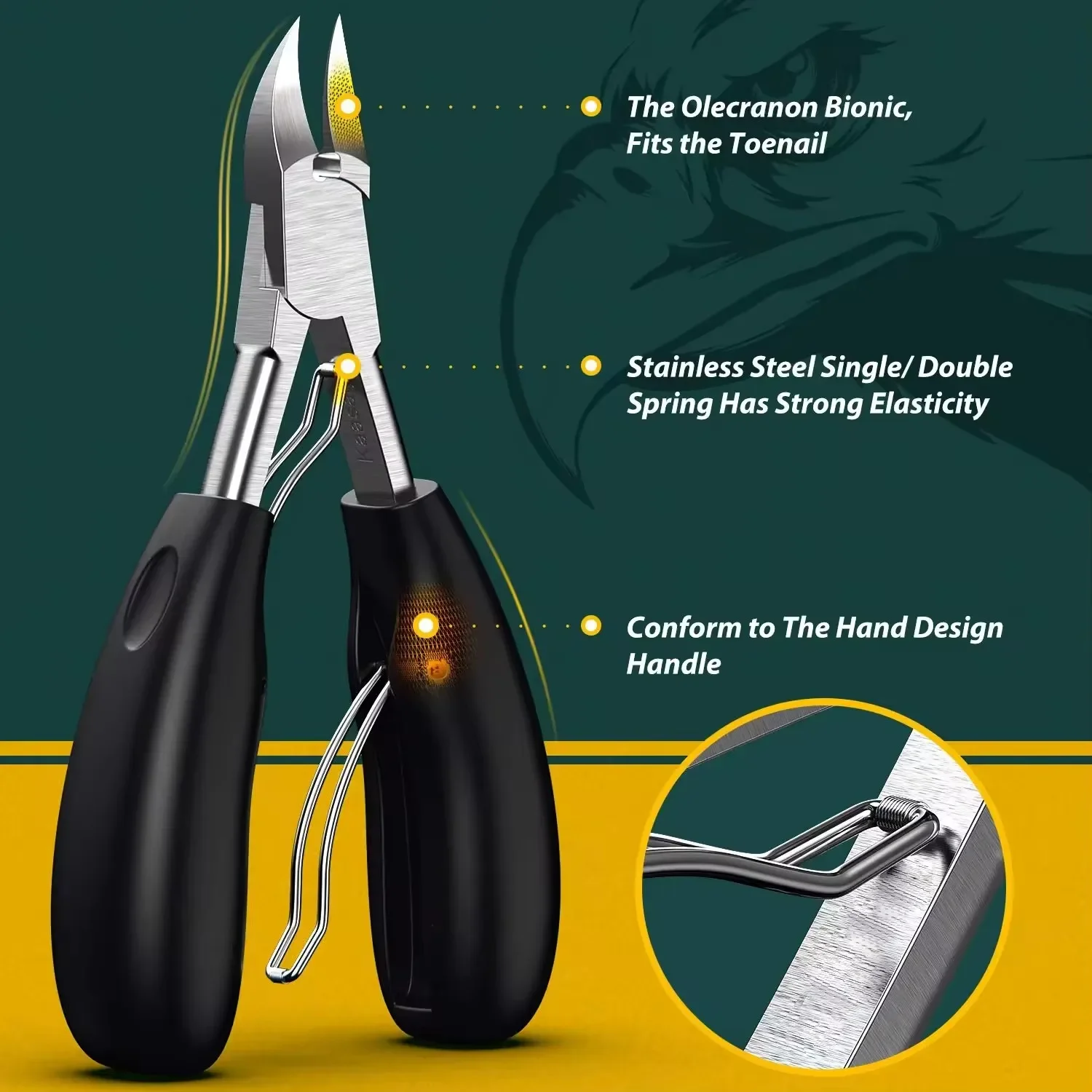 1 Stück Fabrik Edelstahl Zehennagelknipser Nagelhautzange Schönheitswerkzeug rote Nagelhautzange Pediküre-Werkzeug