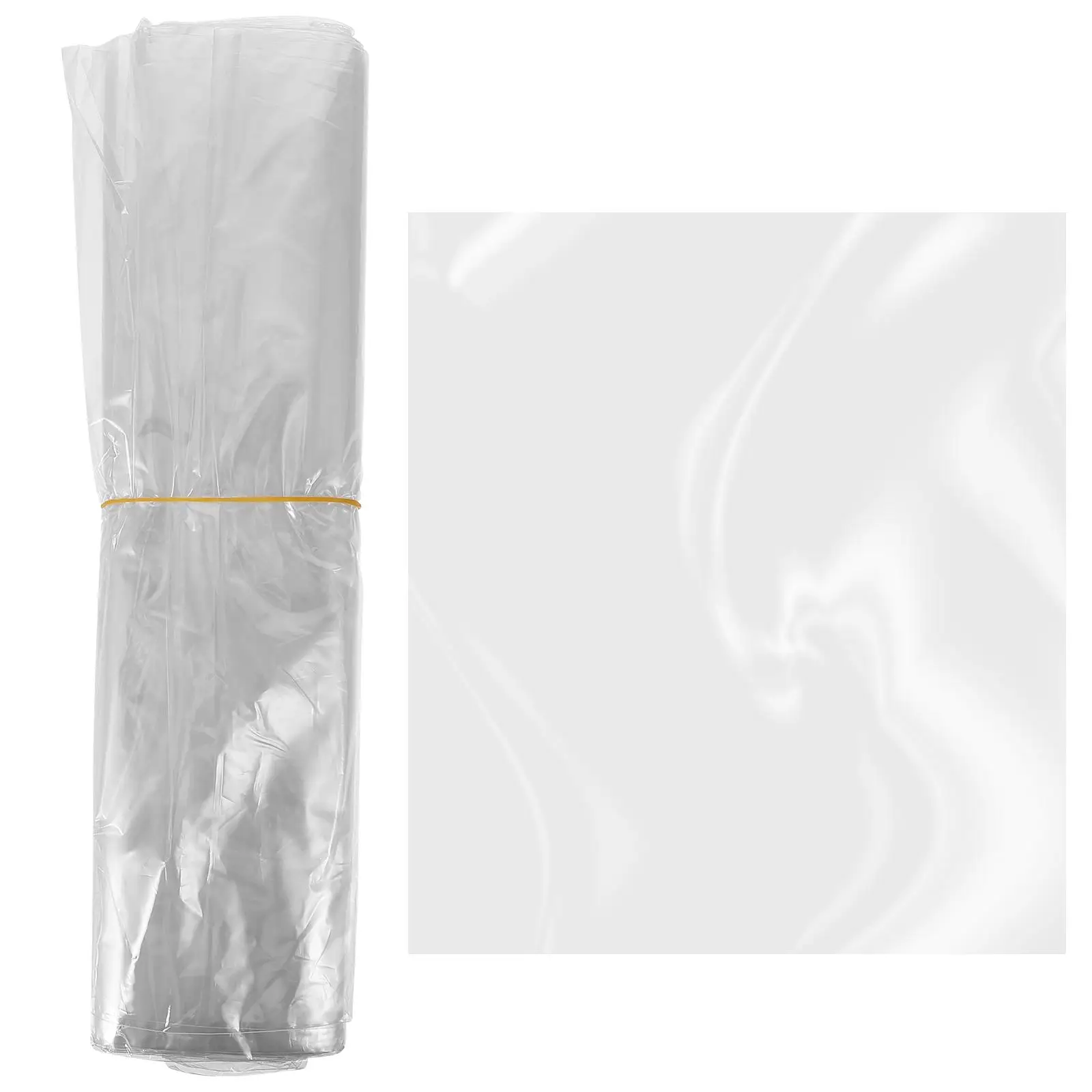 100 Pcs Package Bags Shrink Film Fresh Keeping Shrinkable Wrapping Heat POF Packaging