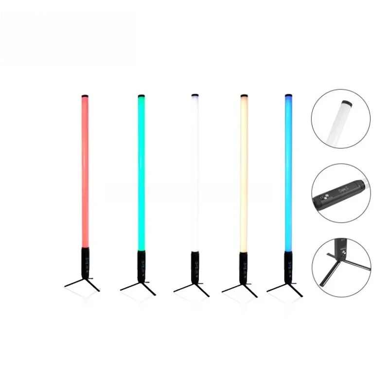 Wireless Remote Control Outdoor Charging Lamp Led Tube Pixel Stage Light 360-Degree RGBW Light-Emitting Diode for App Wifi