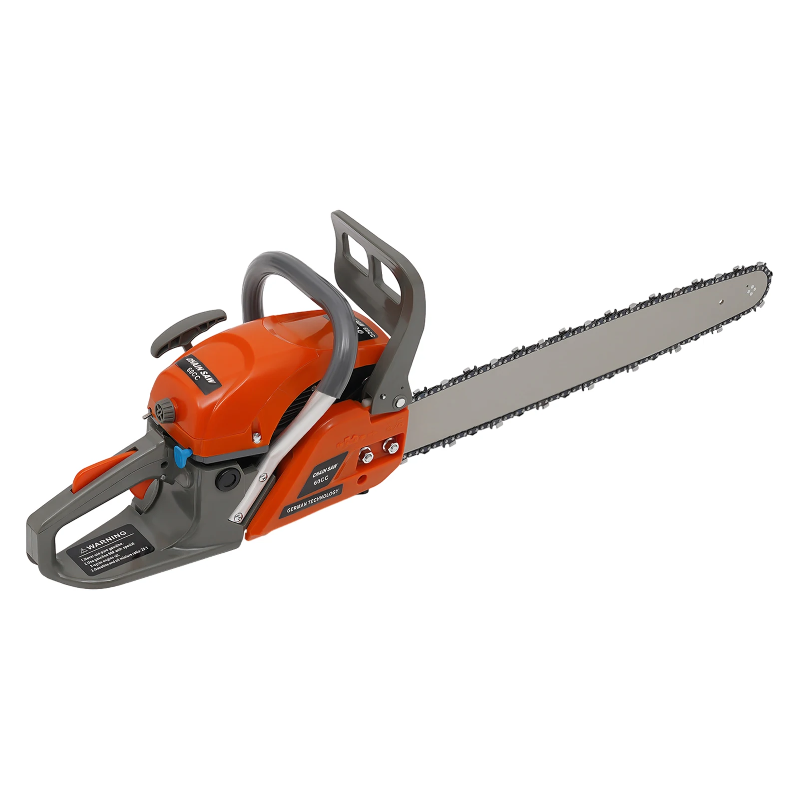 

22" 60CC Gas Chainsaw 2.8KW 2-Stroke Engine Gasoline Powered Chain Saw Handheld Tree Pruning Wood Cutting Tool Set 10000Rpm