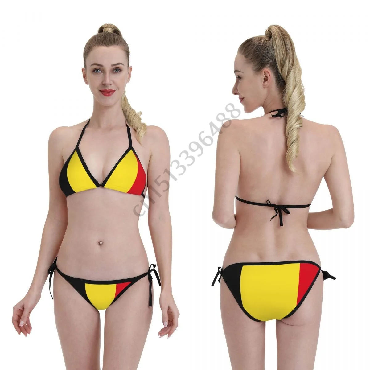 

Belgium Flag 3D Printed Bikini Mujer Swimwear Women Swimsuit Swimwear Micro Bikini Set Summer Beachwear Bathing suit