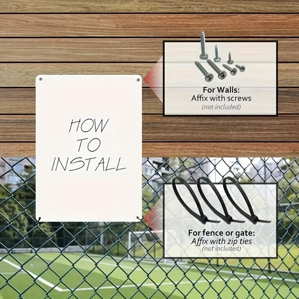 Front Door Delivery Sign - Do Not Leave Packages Here - Durable Aluminum