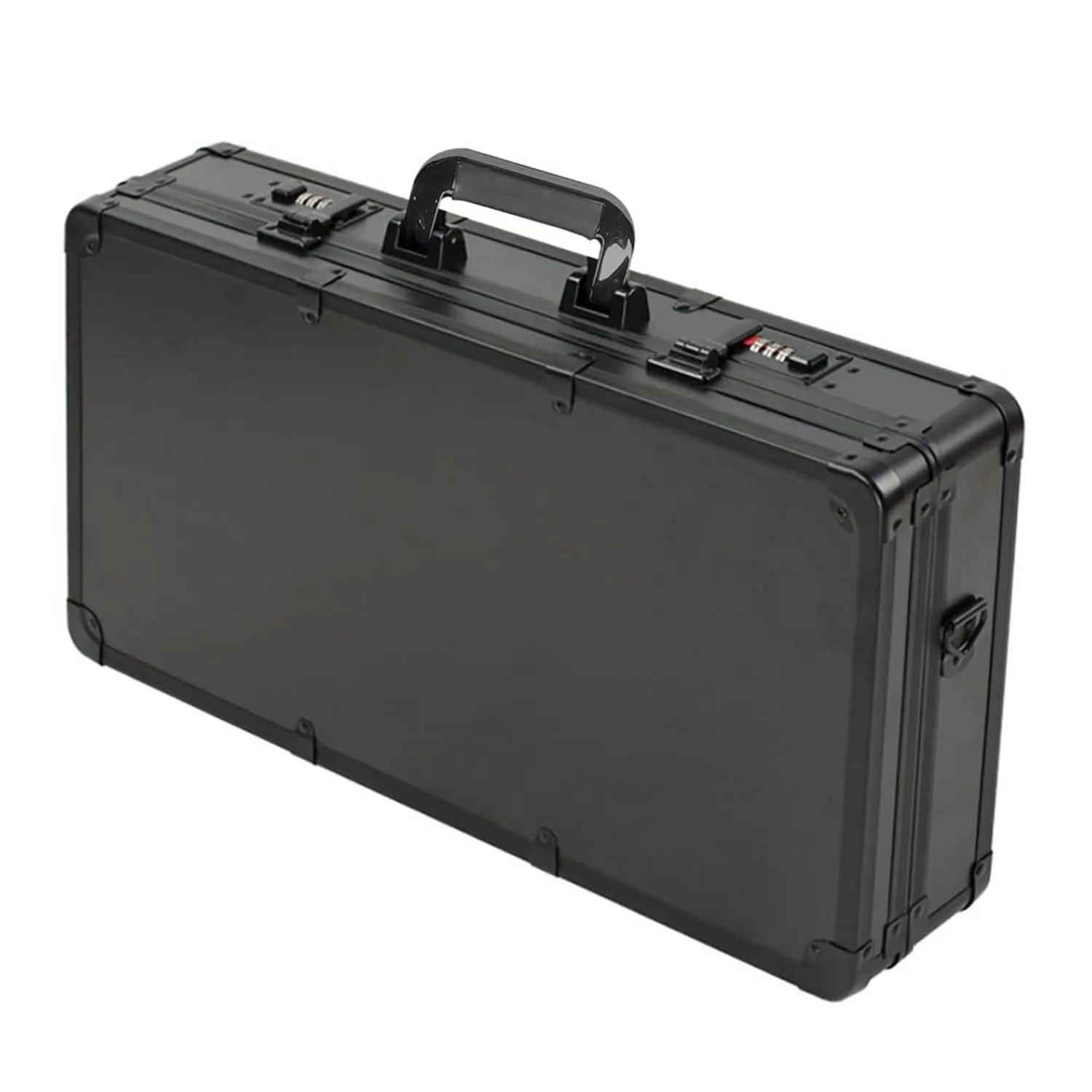 TFCFL プロフェッショナル理髪ケース、ブラック理髪美容サロンツールキット、ロック付きポータブルトラベルスタイリストツールボックス