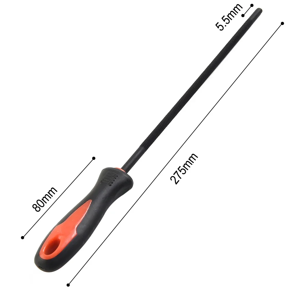 

Sharpener Chainsaw File 28.5cm 4.0/4.8/5.5 4.0mm 4.8mm Chain File High Carbon Steel Large 3/8" Chain Brand New