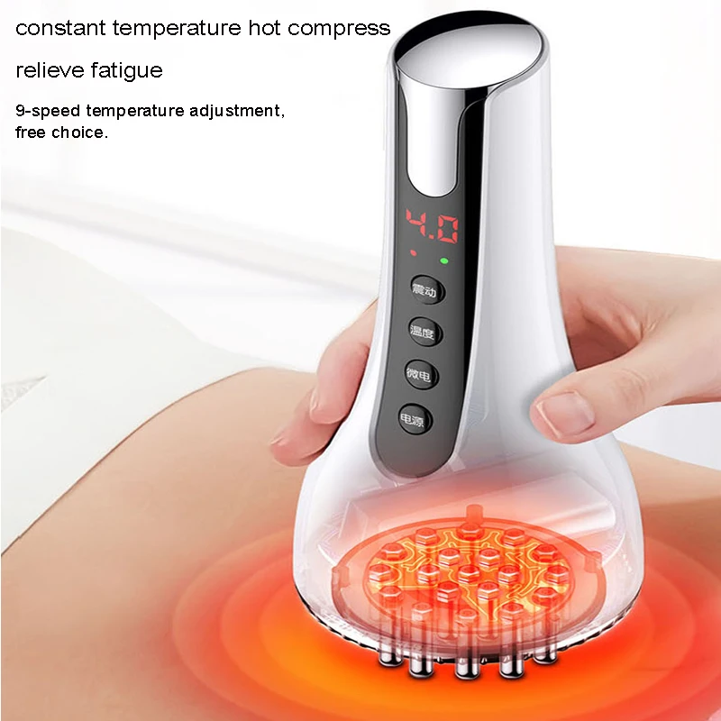 Microcurrent Meridian Scrape Infrared Body Detoxification Massage Comb Regimen Dredging Warm Brush Shape Promote Blood Relaxing