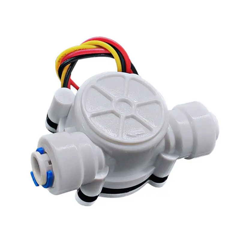 Easy to Install 2 Points PE Pipe Water Flow Sensor Hall Flowmeter Easy to Install G 1/4\