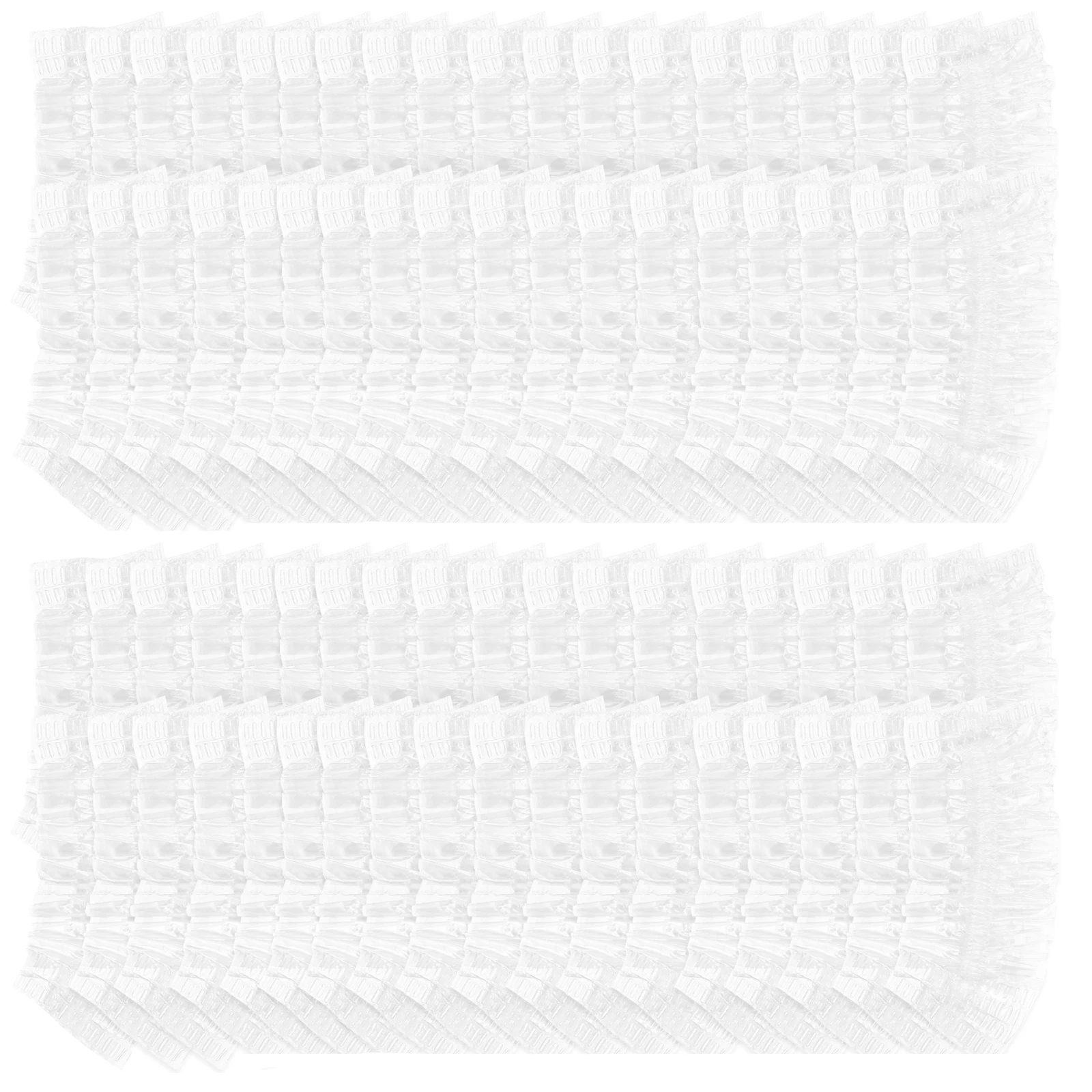 

200 pcs Disposable Ear Covers White Hair Dye Caps PE Plastic Shower Elastic Clear For Coloring Perming Salon Use