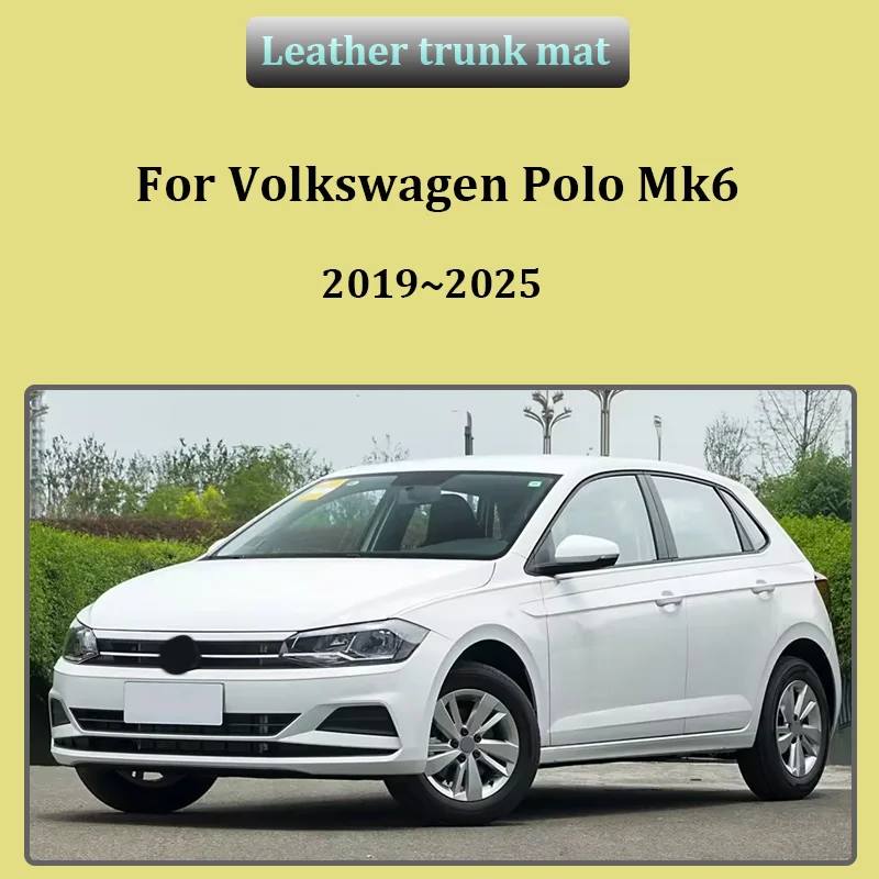 

Для Volkswagen Polo Mk6 2019-2025: Коврик в багажник хэтчбека, защита от грязи, противоскользящий вкладыш, аксессуары для автомобиля