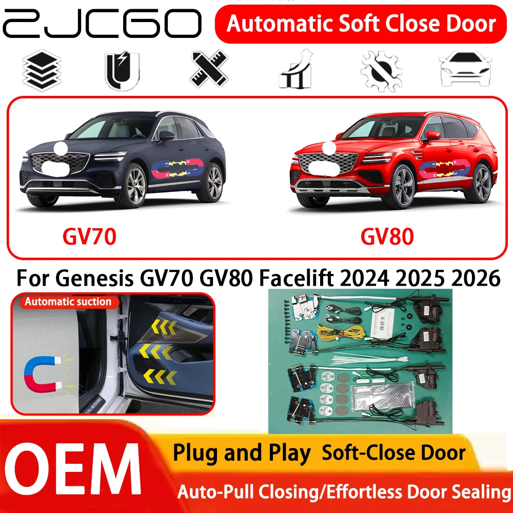 

for Genesis GV70 GV80 Facelift 2024 2025 2026 Car OEM Plug and Play Automatic Electric Soft Close Door Comfort Closing System