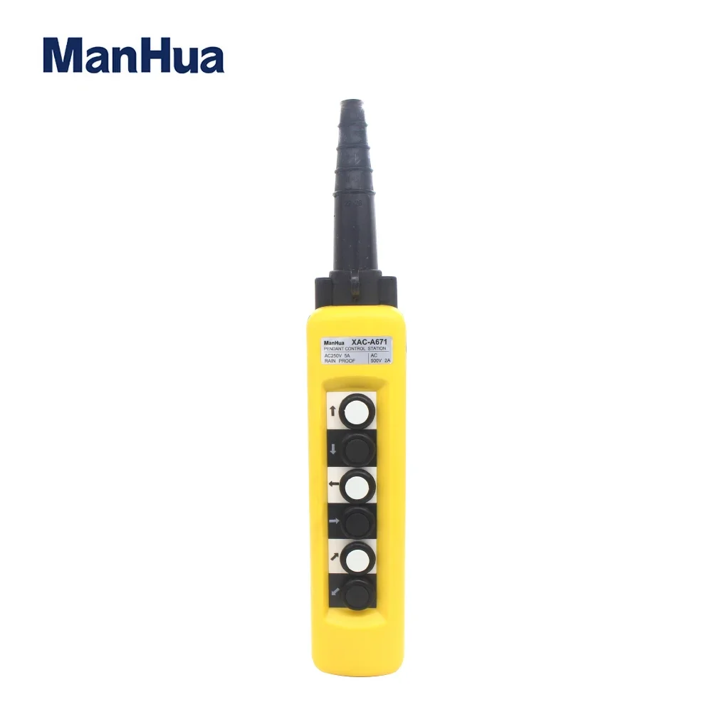ManHua XAC-A671 Waterproof Pendant Control Station Push Button Switches Designed for Lifting and Handling Applications
