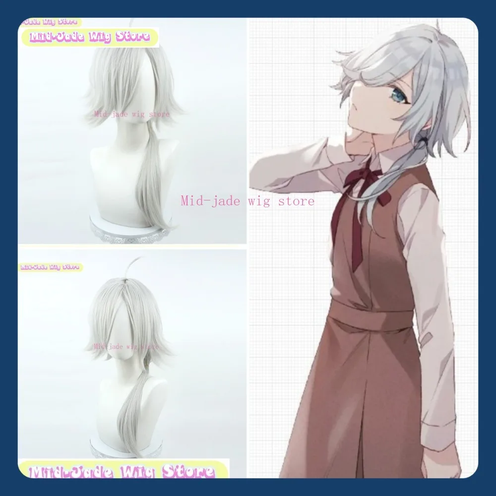 

Mid-jade Wig Store Spy Classroom Monica Cosplay Wig Anime Game Role-playing Halloween Party Costume Props Synthetic Hair