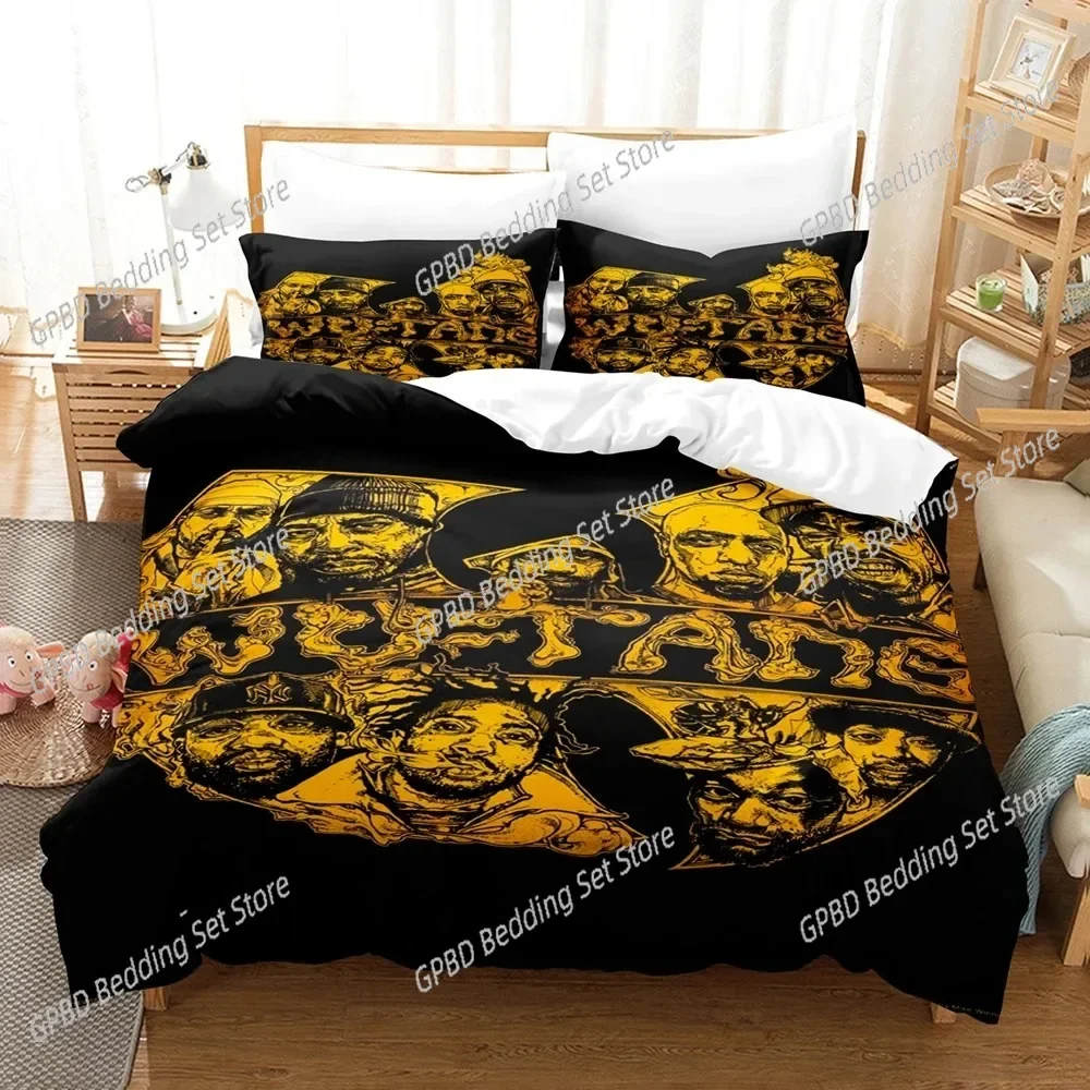 Wu Rapper Clan Tang Bedding Set,Duvet Cover Bed Set Quilt Cover Pillowcase,King Queen Twin Size Boys Girls Adults