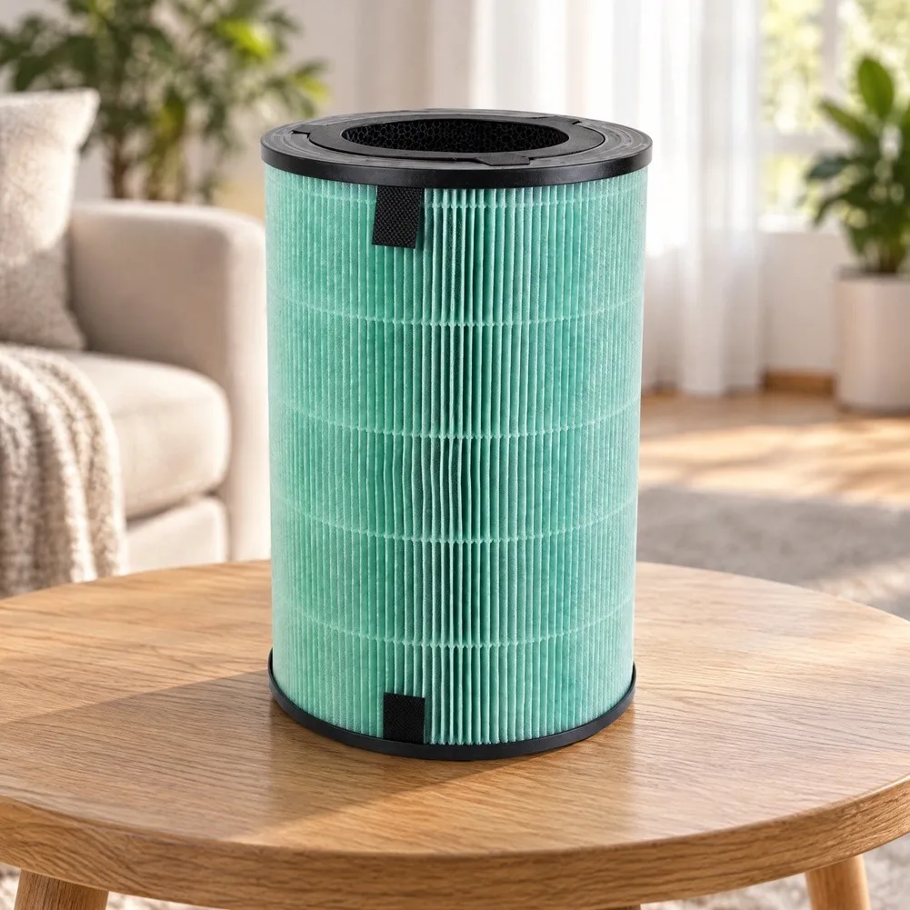 4-in-1 Air Purifier Replacement With HEPA & Activated Carbon For Home Clean For Dust Smoke And Odor= Removal