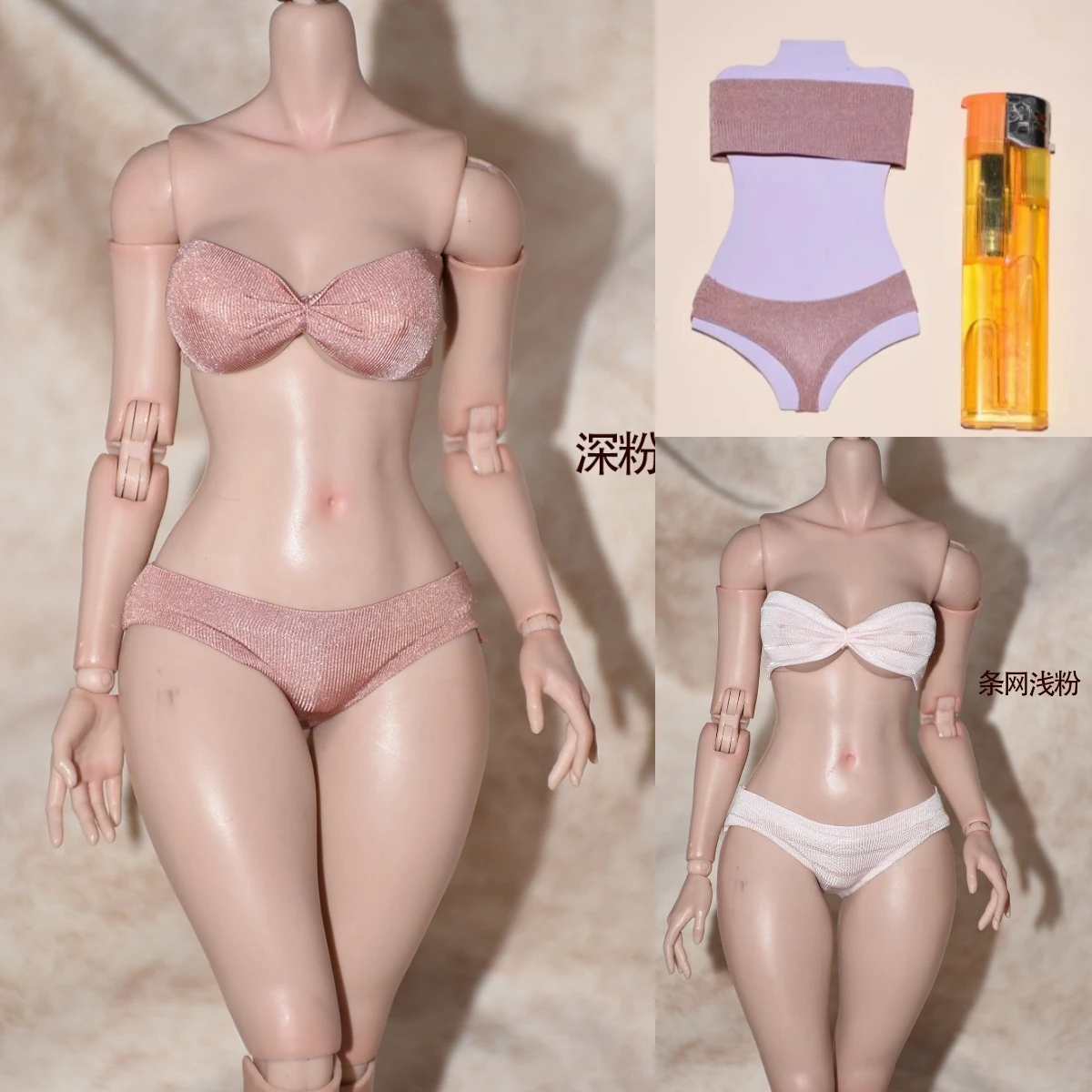 1/6 Scale female Strapless  underwear 12'' DIY Inch Action Figure body model